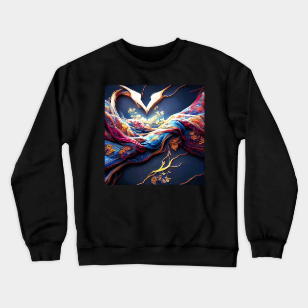 abstract heart Crewneck Sweatshirt by heartyARTworks